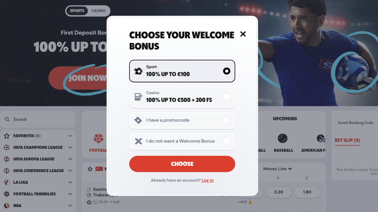 Supabet Casino registration